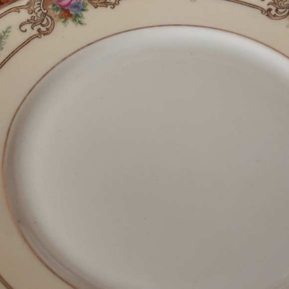 Antique Black Knight Set of 2 24k trim dishes - Picture 6 of 16